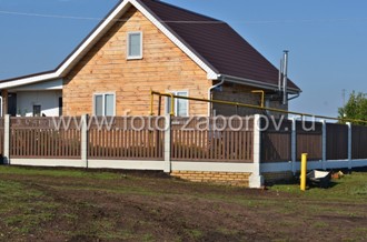 Готовый забор для деревянного дома