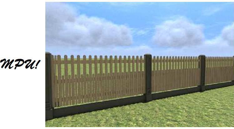 На столбы монтируются готовые секции Установка заборов в Екатеринбурге