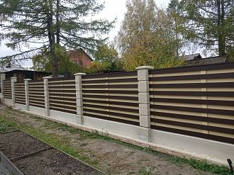 Пример готового забора в Екатеринбурге